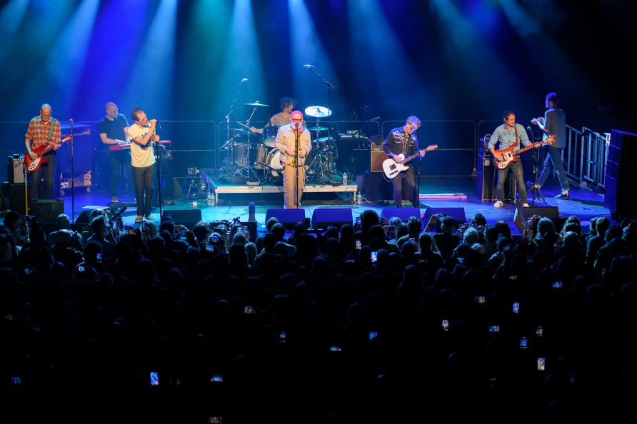Michael Shannon & Jason Narducy with Michael Stipe at Brooklyn Steel