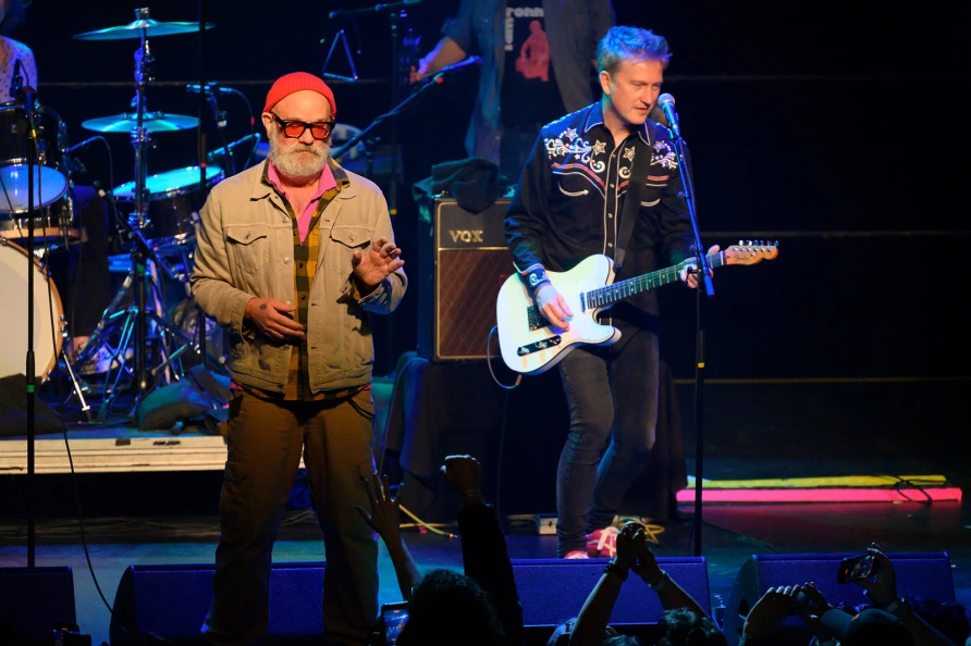 Michael Shannon & Jason Narducy with Michael Stipe at Brooklyn Steel