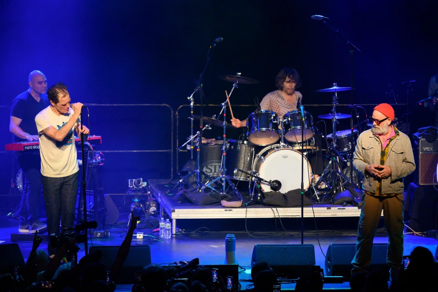 Michael Shannon & Jason Narducy with Michael Stipe at Brooklyn Steel
