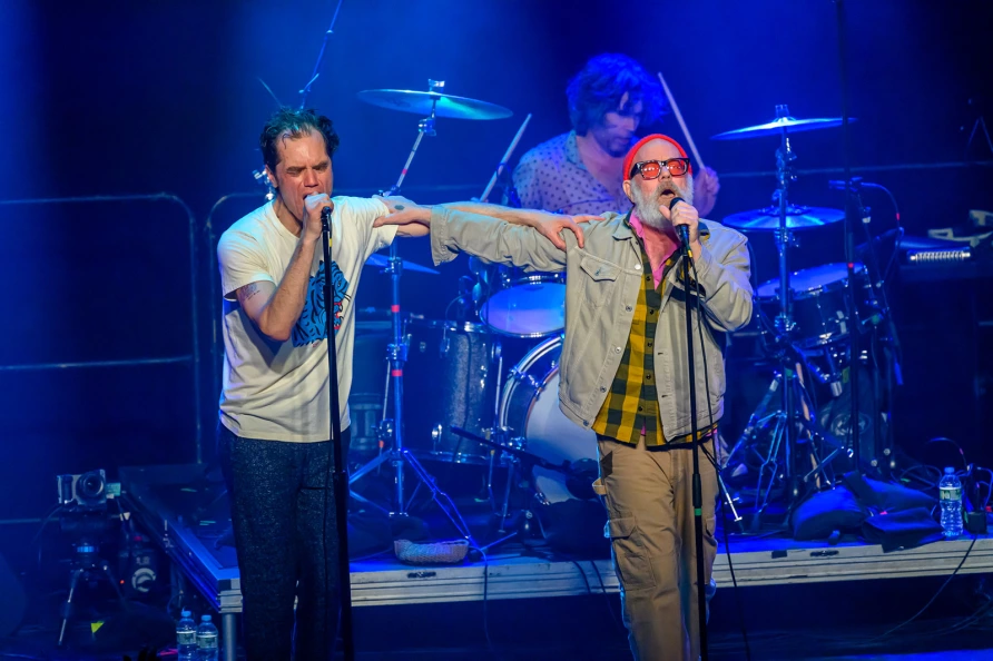 Michael Shannon & Jason Narducy with Michael Stipe at Brooklyn Steel