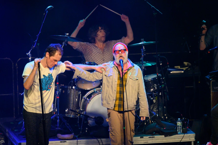 Michael Shannon & Jason Narducy with Michael Stipe at Brooklyn Steel