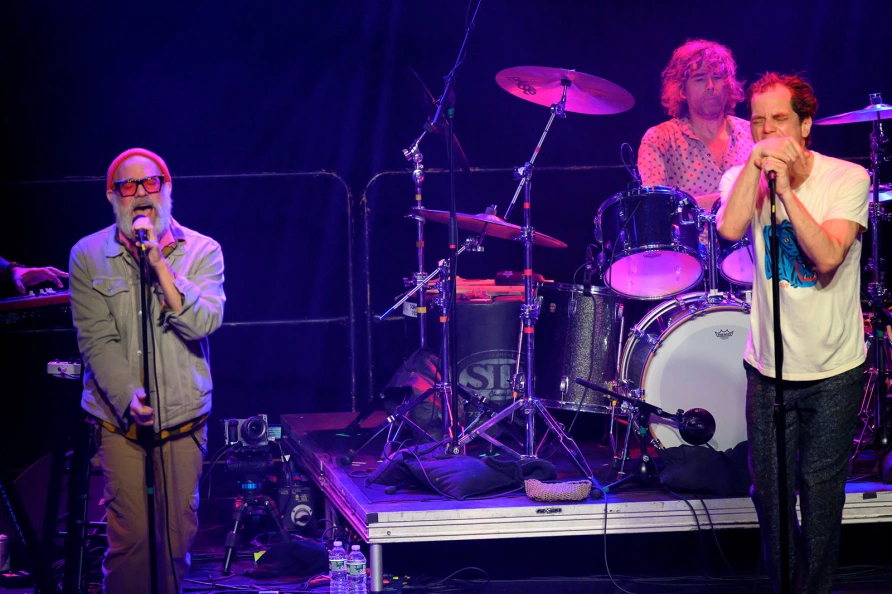 Michael Shannon & Jason Narducy with Michael Stipe at Brooklyn Steel