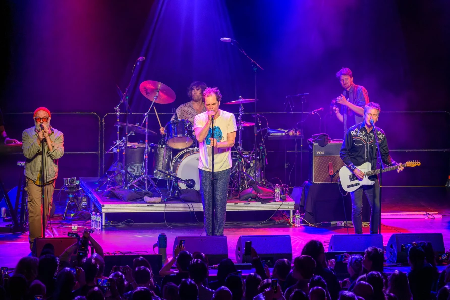Michael Shannon & Jason Narducy with Michael Stipe at Brooklyn Steel
