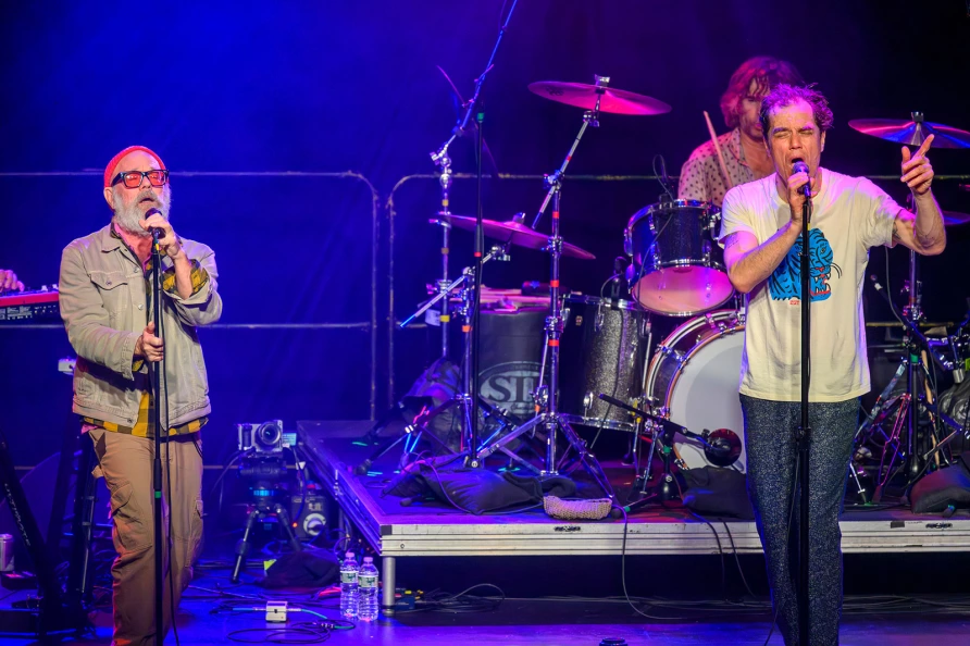 Michael Shannon & Jason Narducy with Michael Stipe at Brooklyn Steel