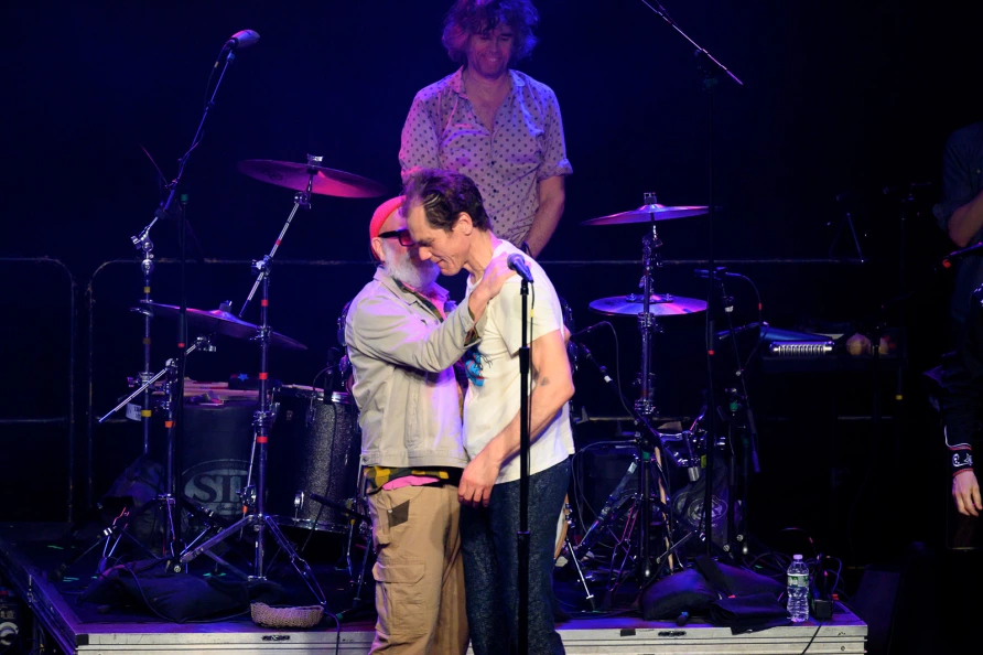 Michael Shannon & Jason Narducy with Michael Stipe at Brooklyn Steel