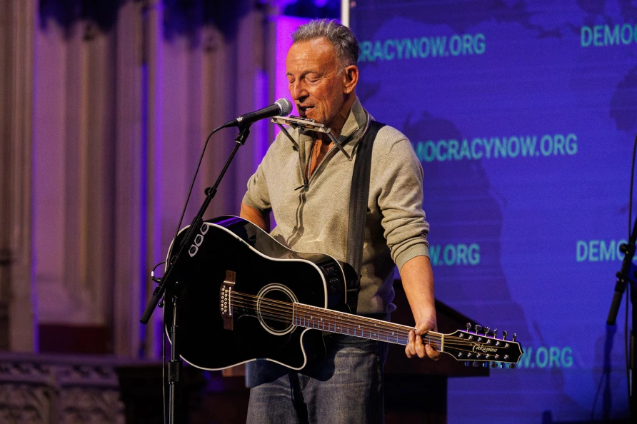 Bruce Springsteen at Democracy Now! at Riverside Church
