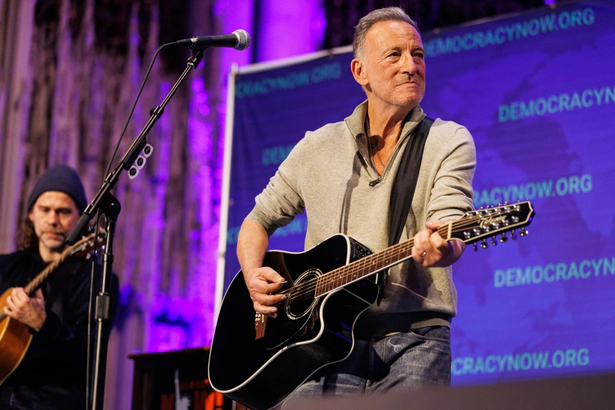 Bruce Springsteen at Democracy Now! at Riverside Church