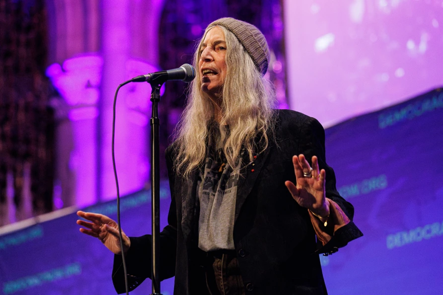 Patti Smith at Democracy Now! at Riverside Church