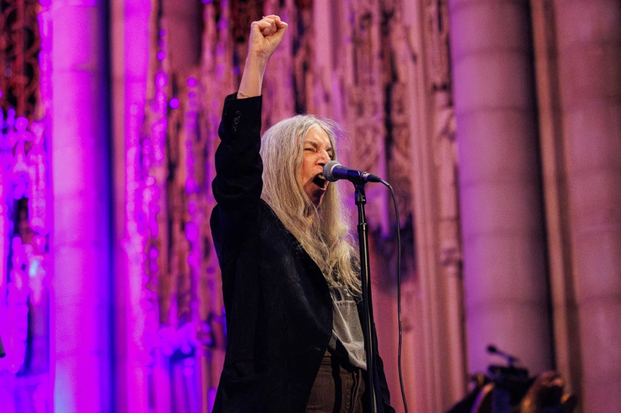 Patti Smith at Democracy Now! at Riverside Church