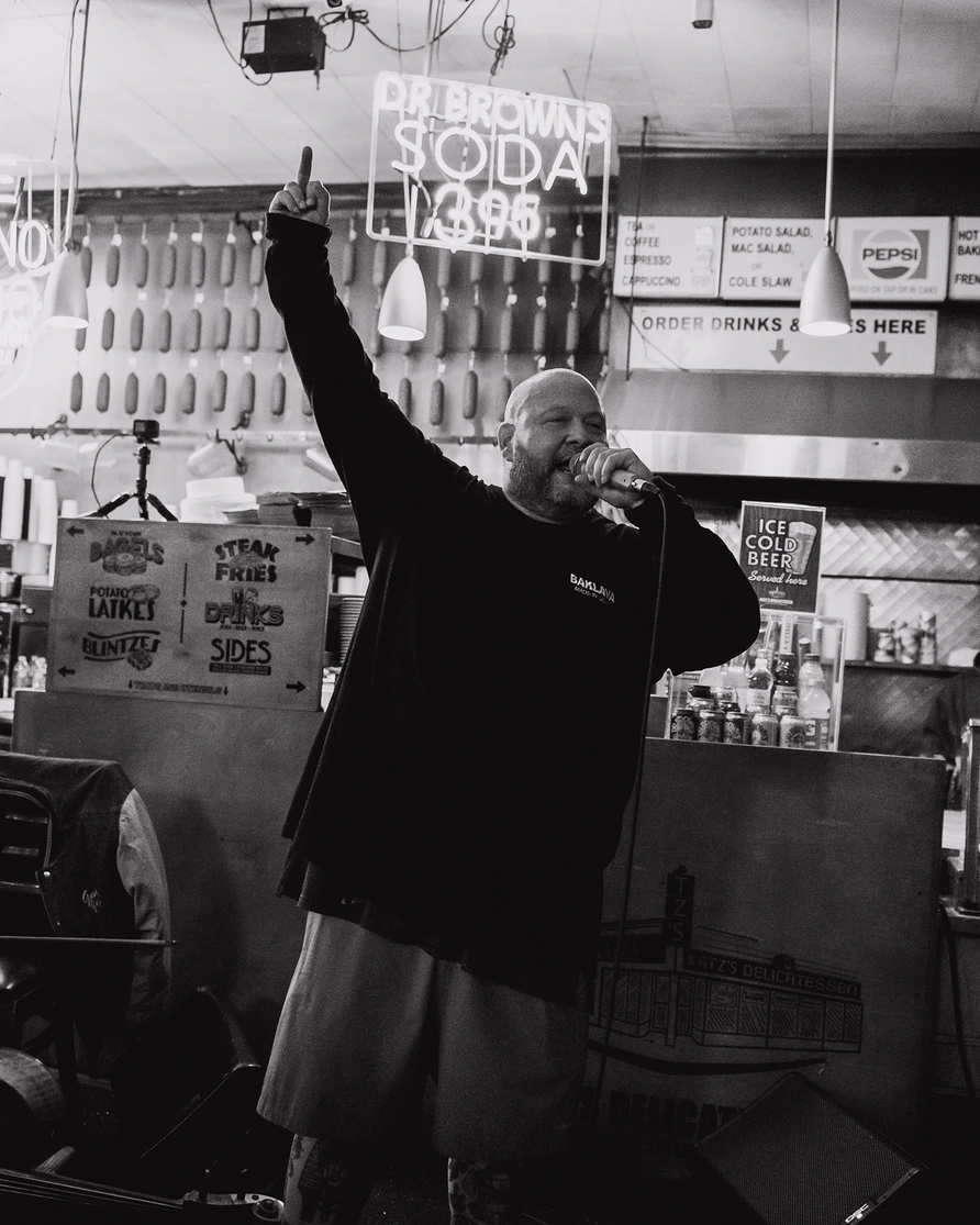 Action Bronson at Katz Deli