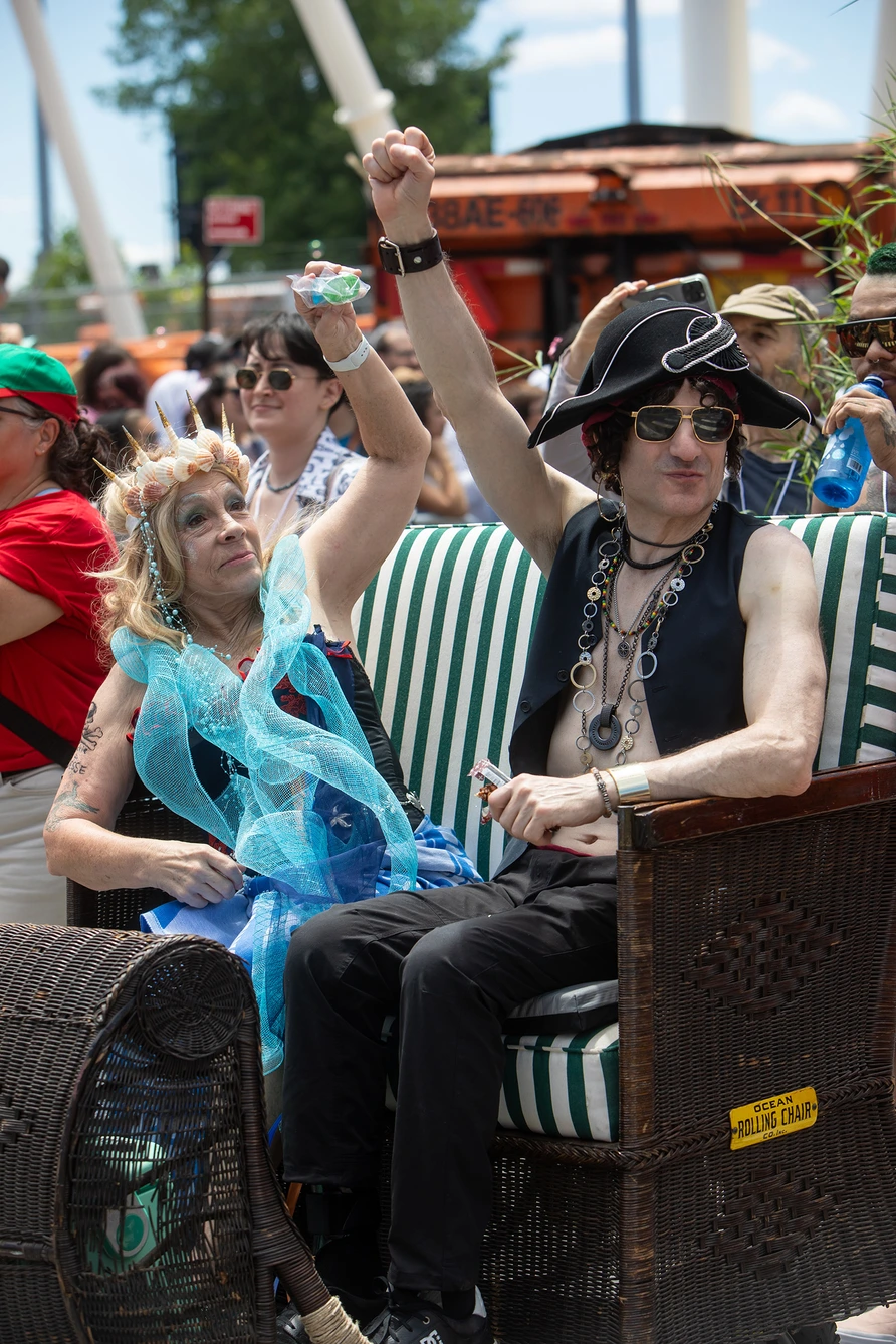 Jesse Malin & Rickie Lee Jones at the 2026 Coney Island Mermaid Parade