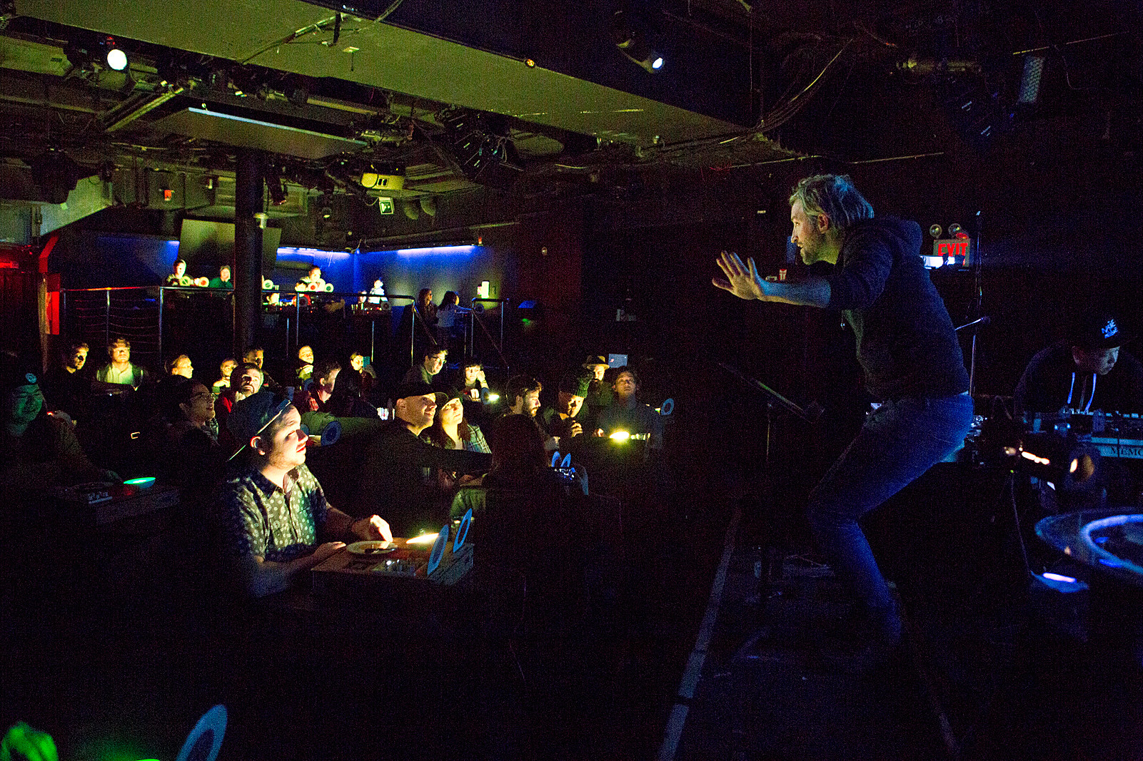 Kid Koala led a Turntable Orchestra of audience members at Le