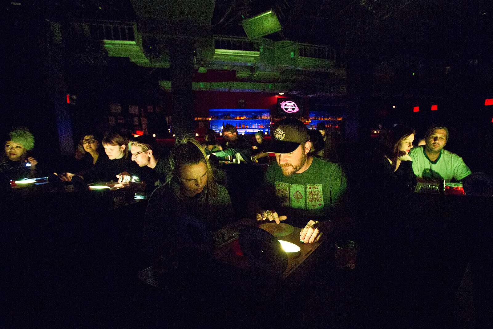 Kid Koala led a Turntable Orchestra of audience members at Le