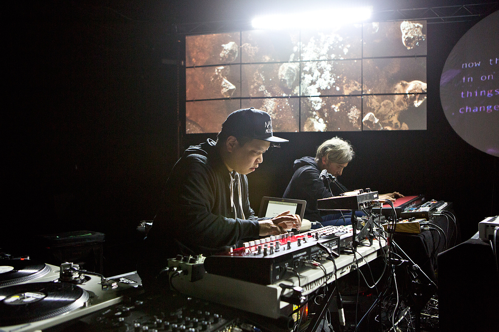 Kid Koala led a Turntable Orchestra of audience members at Le