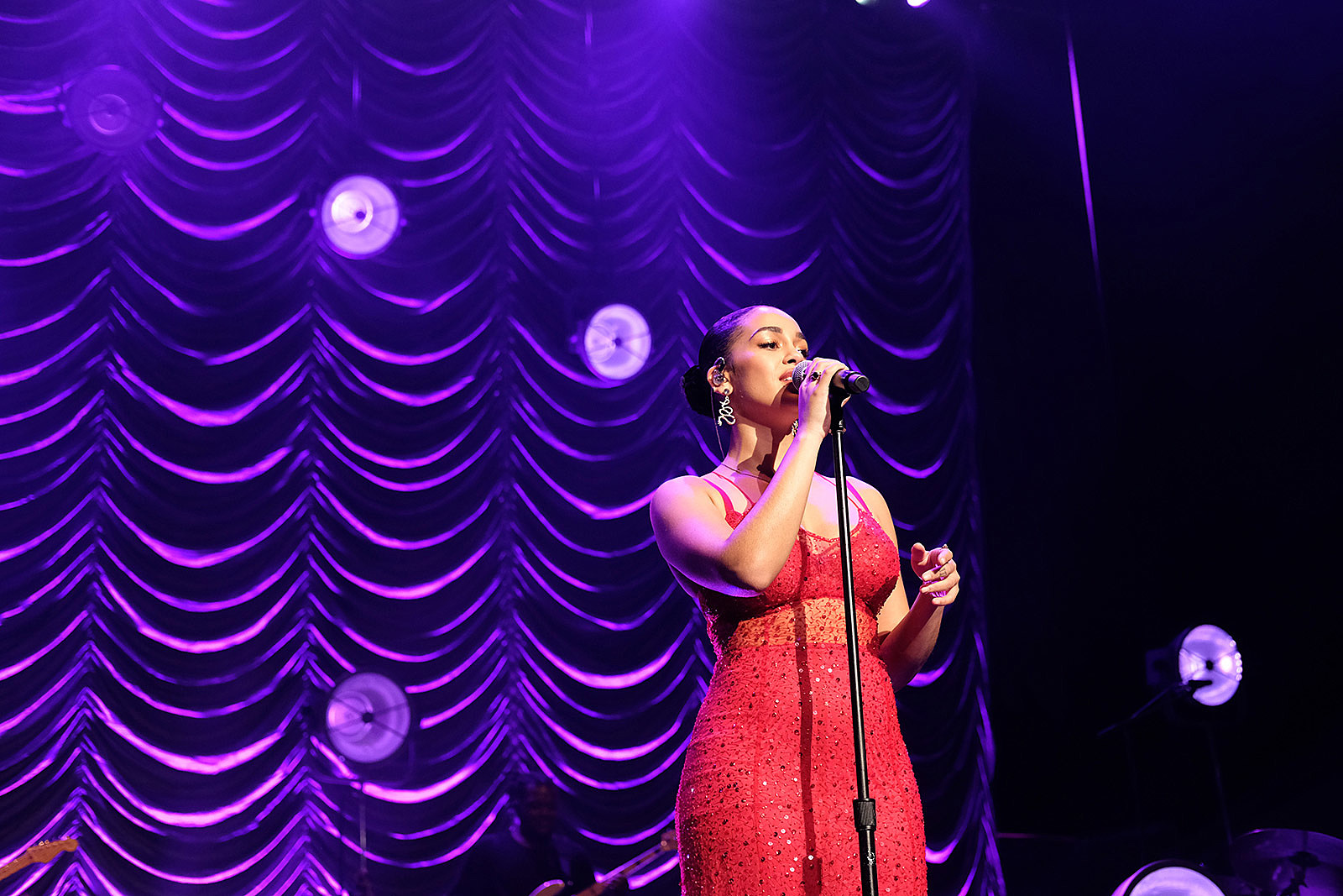 jorja smith purple dress Jorja Smith Editorial Stock Photo - Stock Image