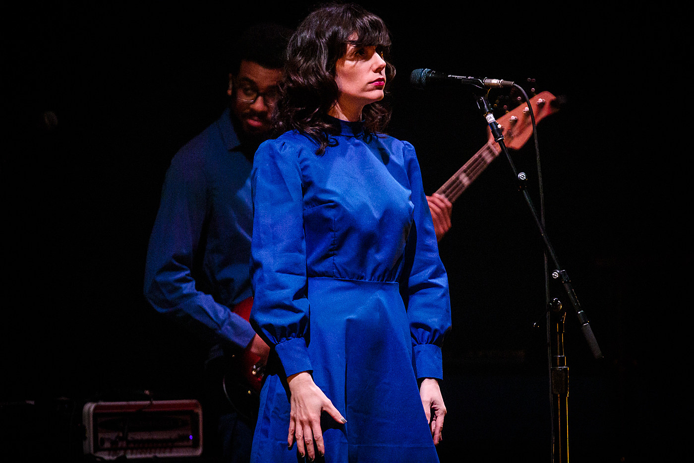 kacey musgraves blue dress played the Cap with Natalie Prass, Ruston Kelly (pics, video) Velvi - Natasha Gown brand:2675 Size:US size 12
