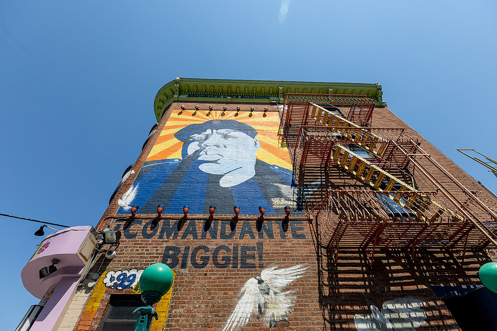 The Empire State Building lit up for Biggie's birthday & people
