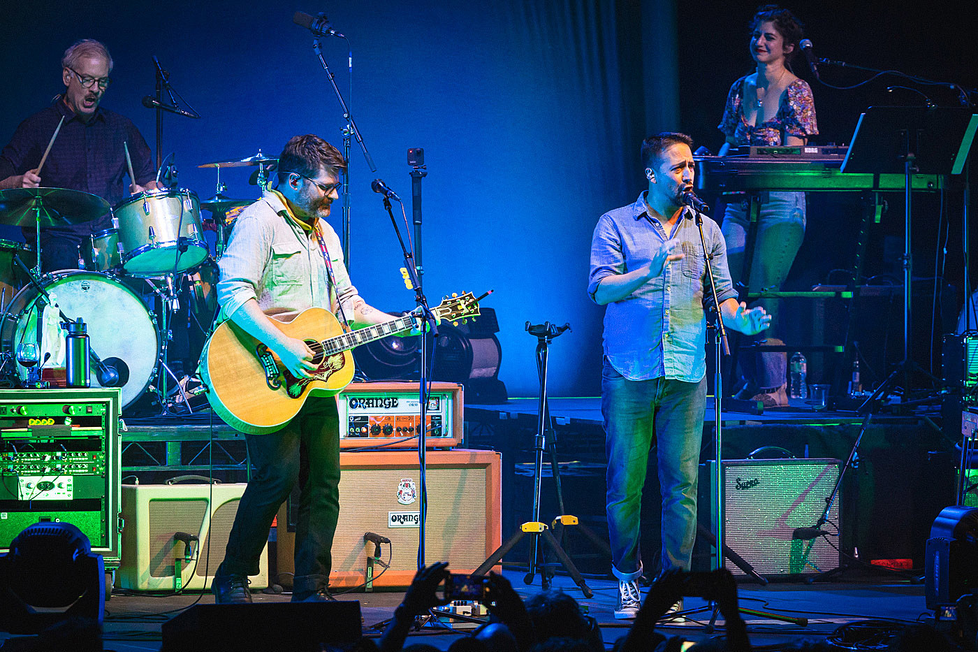 Decemberists Singer The Decemberists brought out Lin-Manuel Miranda at SummerStage in ...