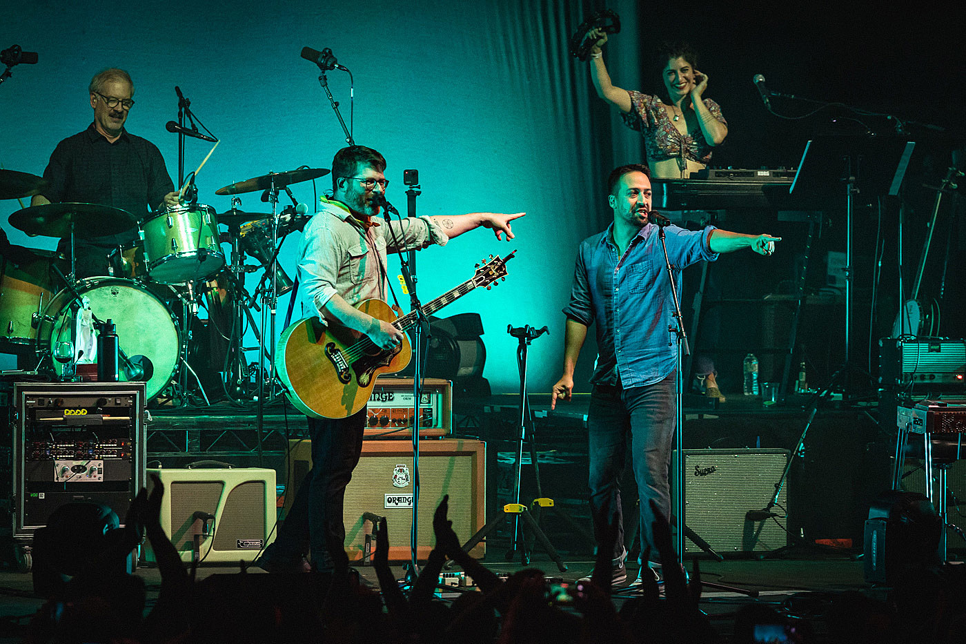 Decemberists Singer The Decemberists brought out Lin-Manuel Miranda at SummerStage in ...
