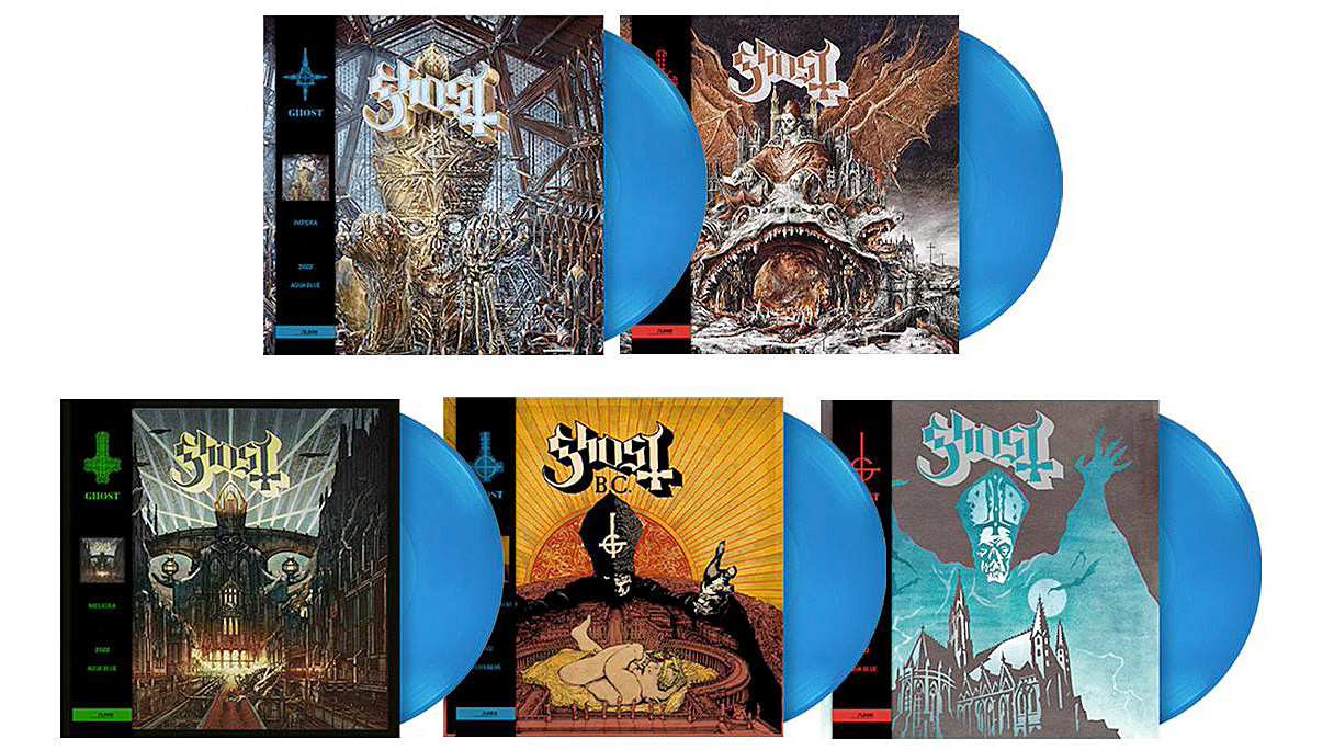 Ghost: new limited color vinyl variants, book, t-shirt & more