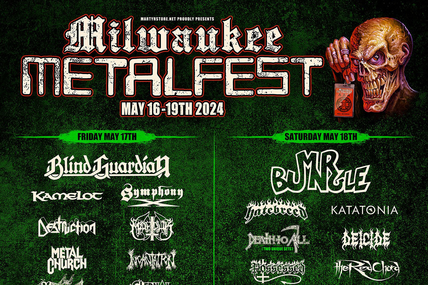 Milwaukee Metalfest Adds Bands To 2024 Edition Announces Lineup By Day milwaukee-metalfest-adds-bands-to-2024-edition-announces-lineup-by-day
