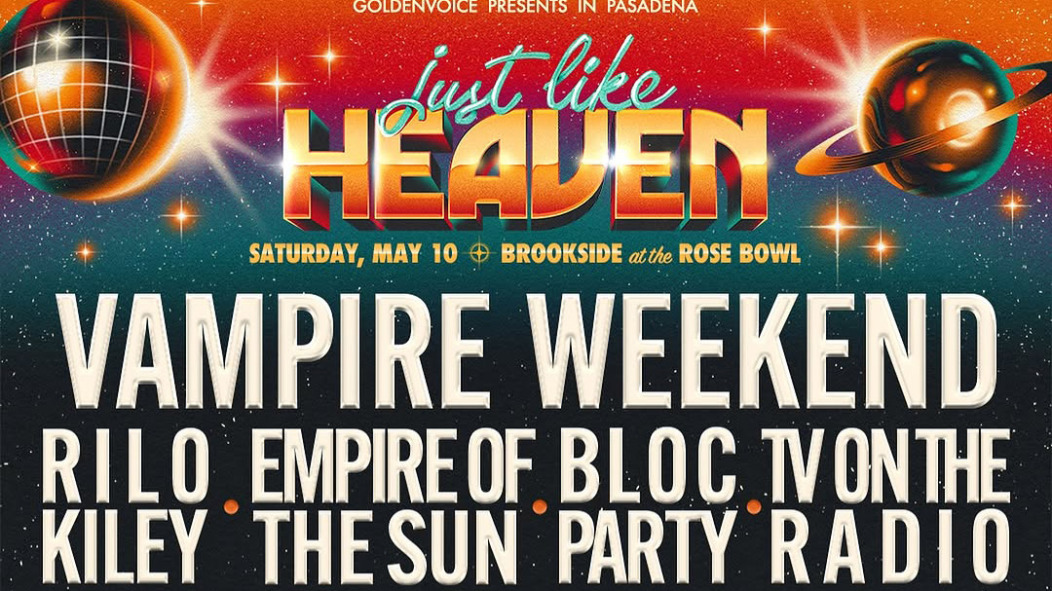 Just Like Heaven 2025 lineup (Rilo Kiley, Vampire Weekend, Slowdive, TV