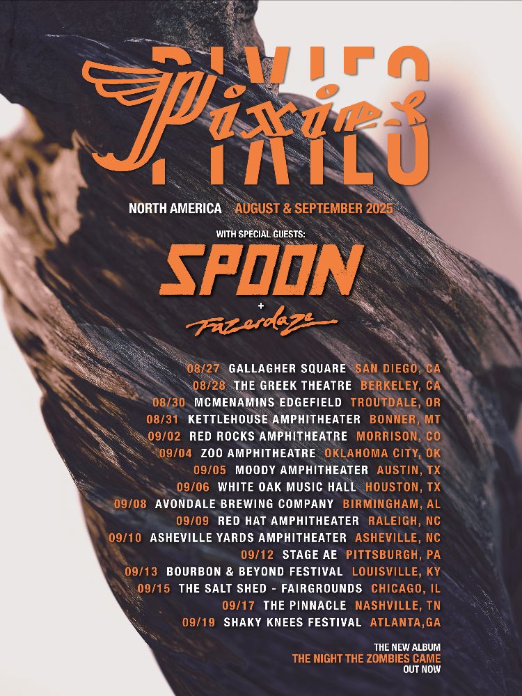 Pixies announce summer tour dates with Spoon & Fazerdaze