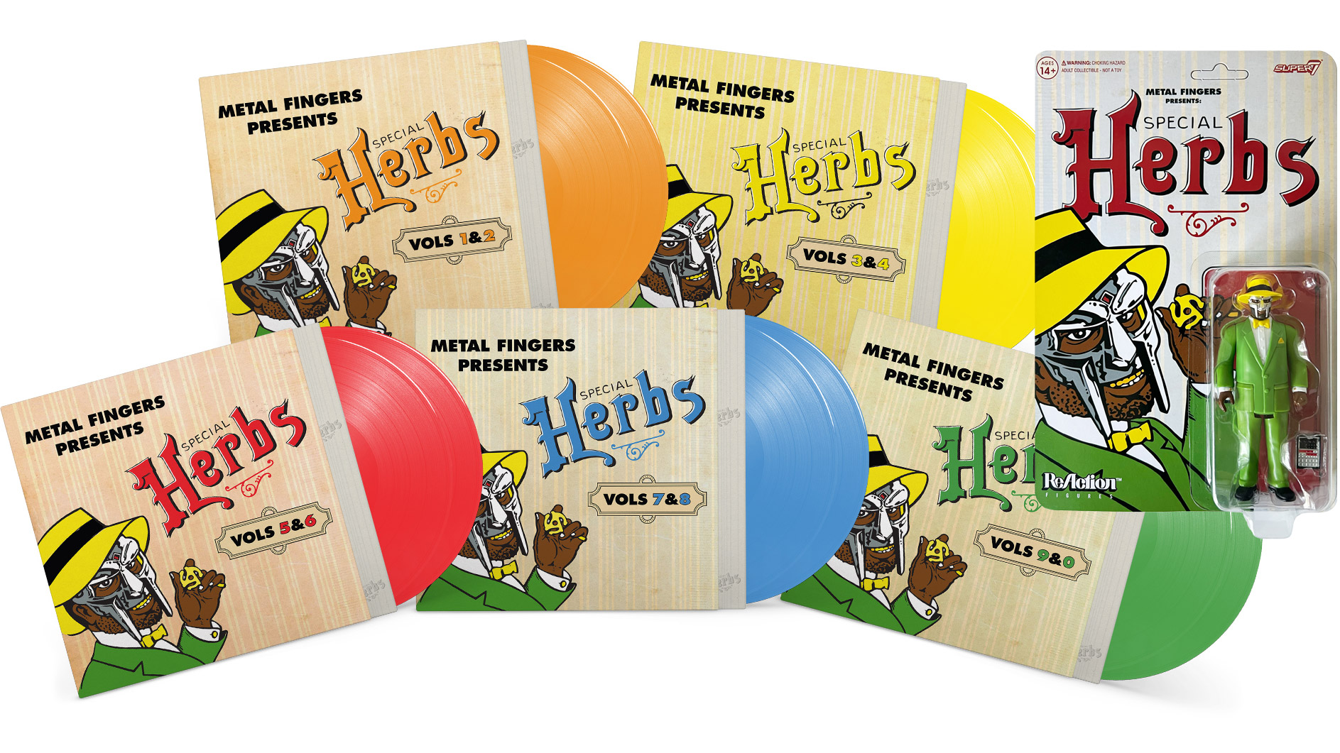 デ*ン様 MF DOOM / Special Herbs 4,5,6 アナログレ PRE-ORDER] MF DOOM - Metal Fingers Presents: Special Herbs