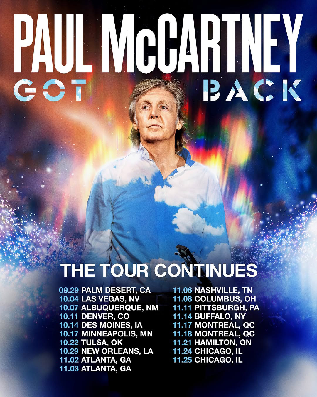 Paul McCartney announces 2025 North American tour