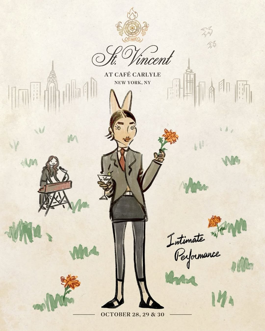 St Vincent Announces Intimate NYC Residency At Caf Carlyle st-vincent-announces-intimate-nyc-residency-at-caf-carlyle