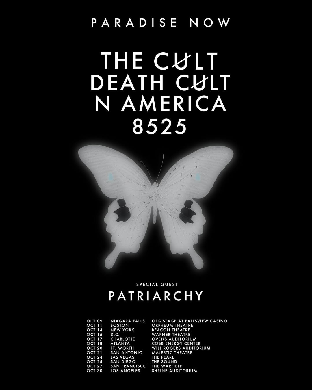 the cult death cult patriarchy tour