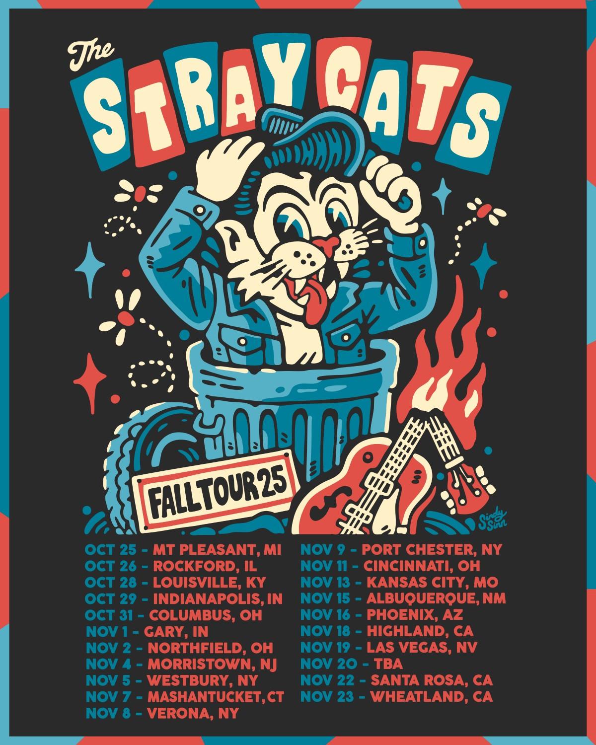 The Stray Cats announce first dates since Brian Setzer's auto