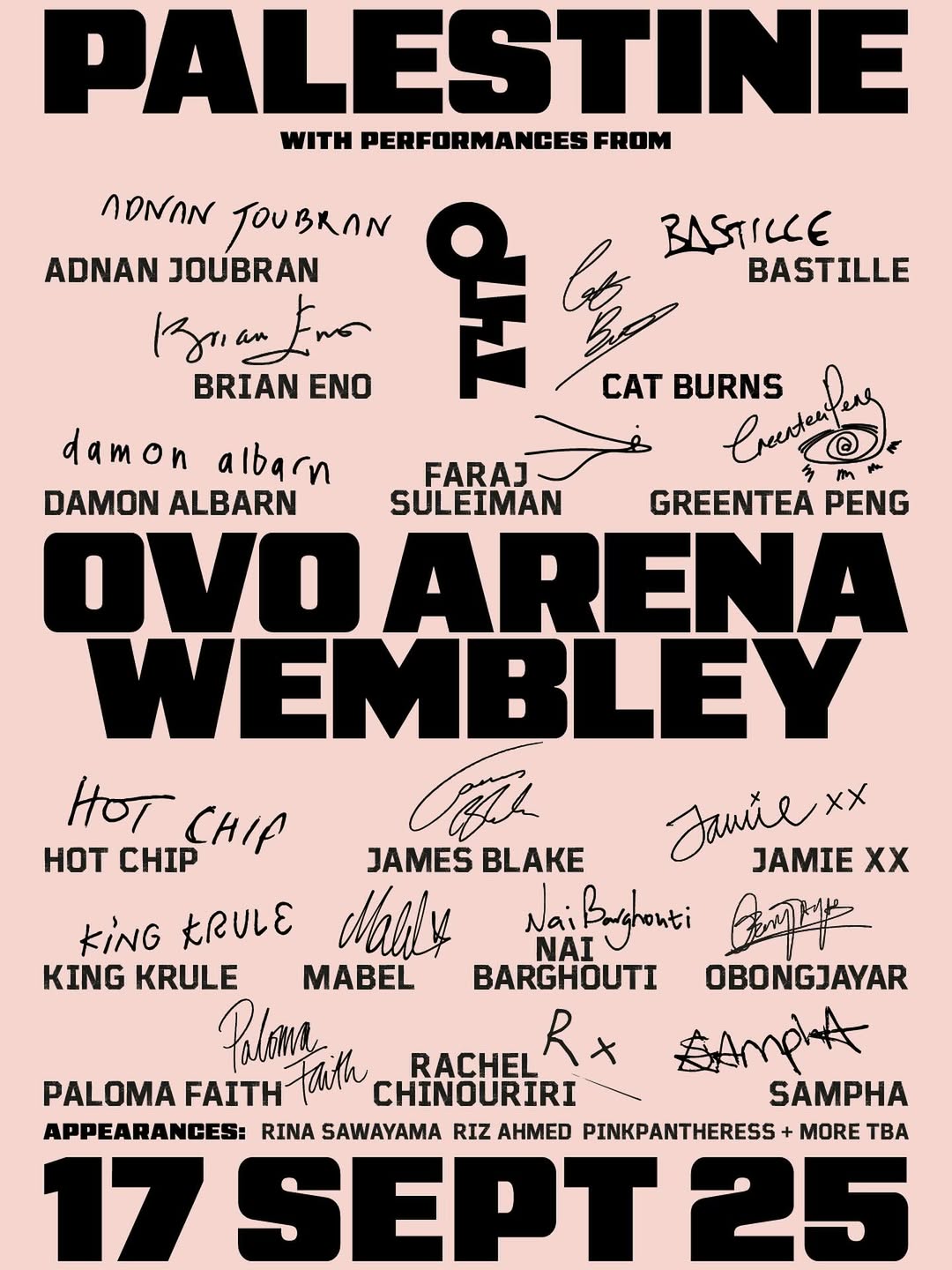 brian eno palenstine benefit