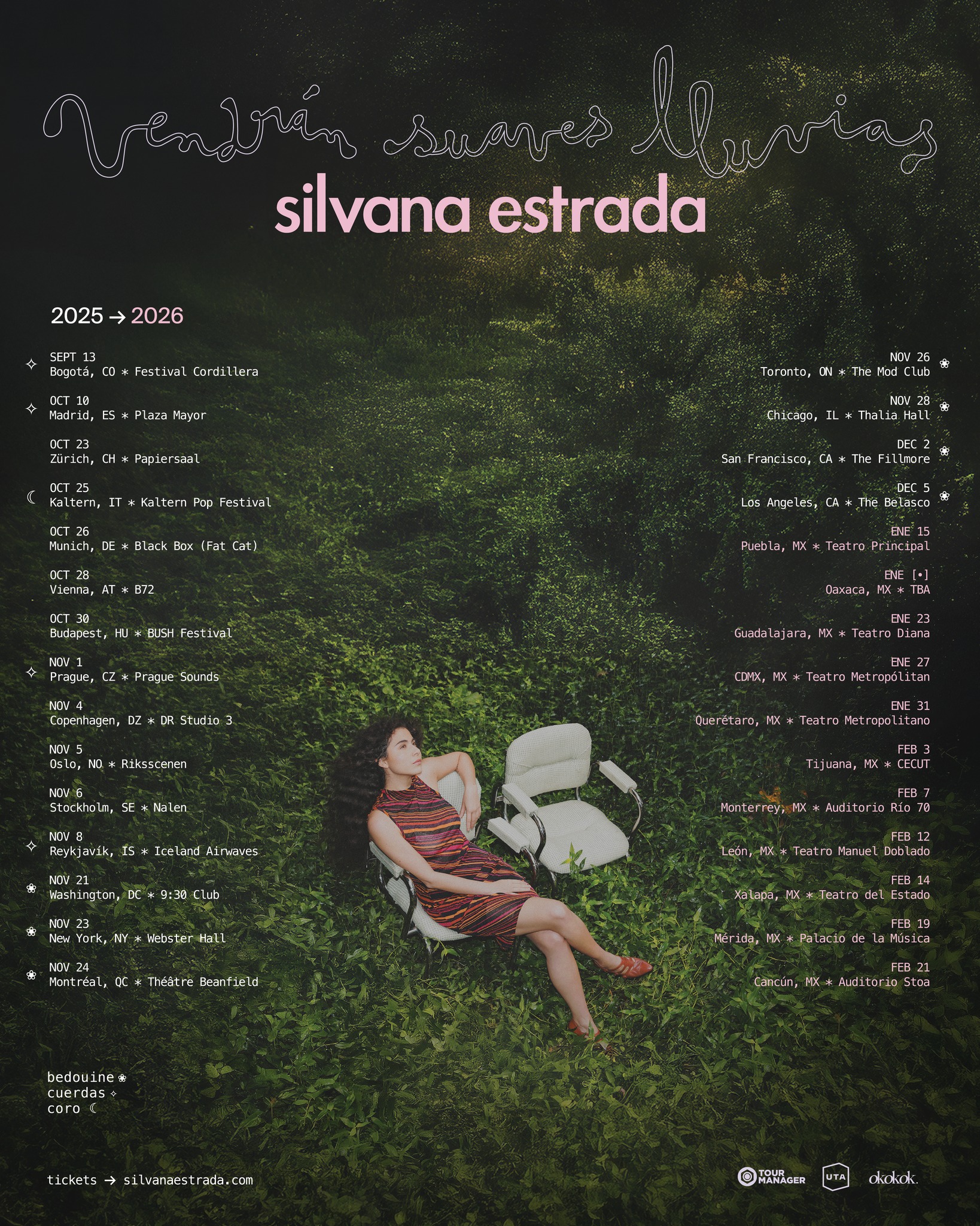 silvana estrada - 2025 tour dates