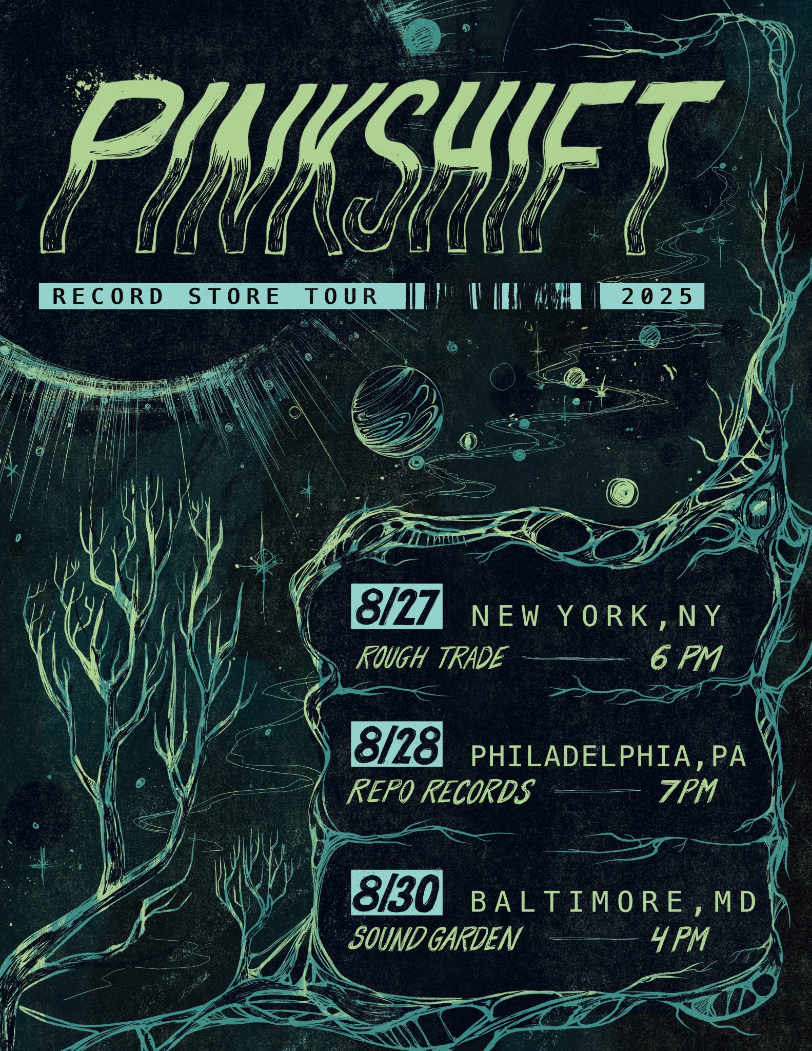 pinkshift record store tour
