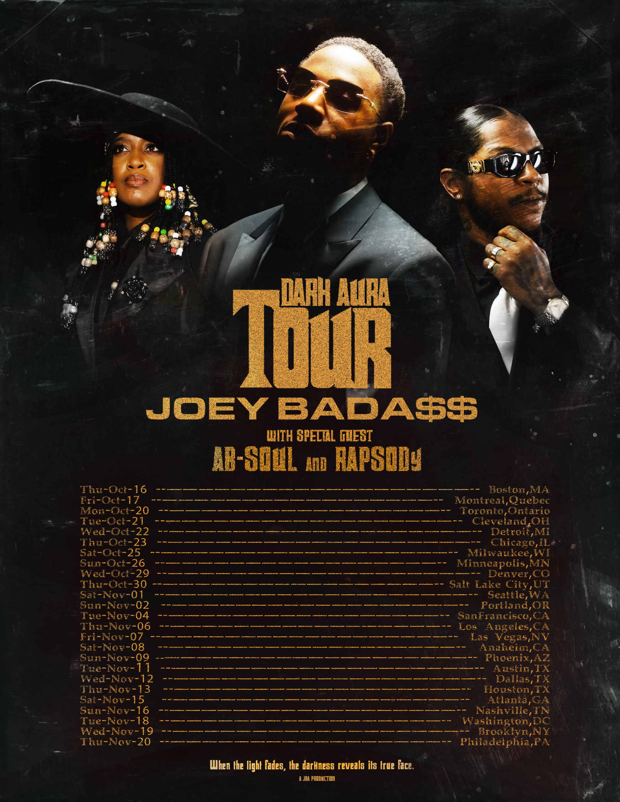 Joey Badass Ab-Soul Rapsody 2025 Tour