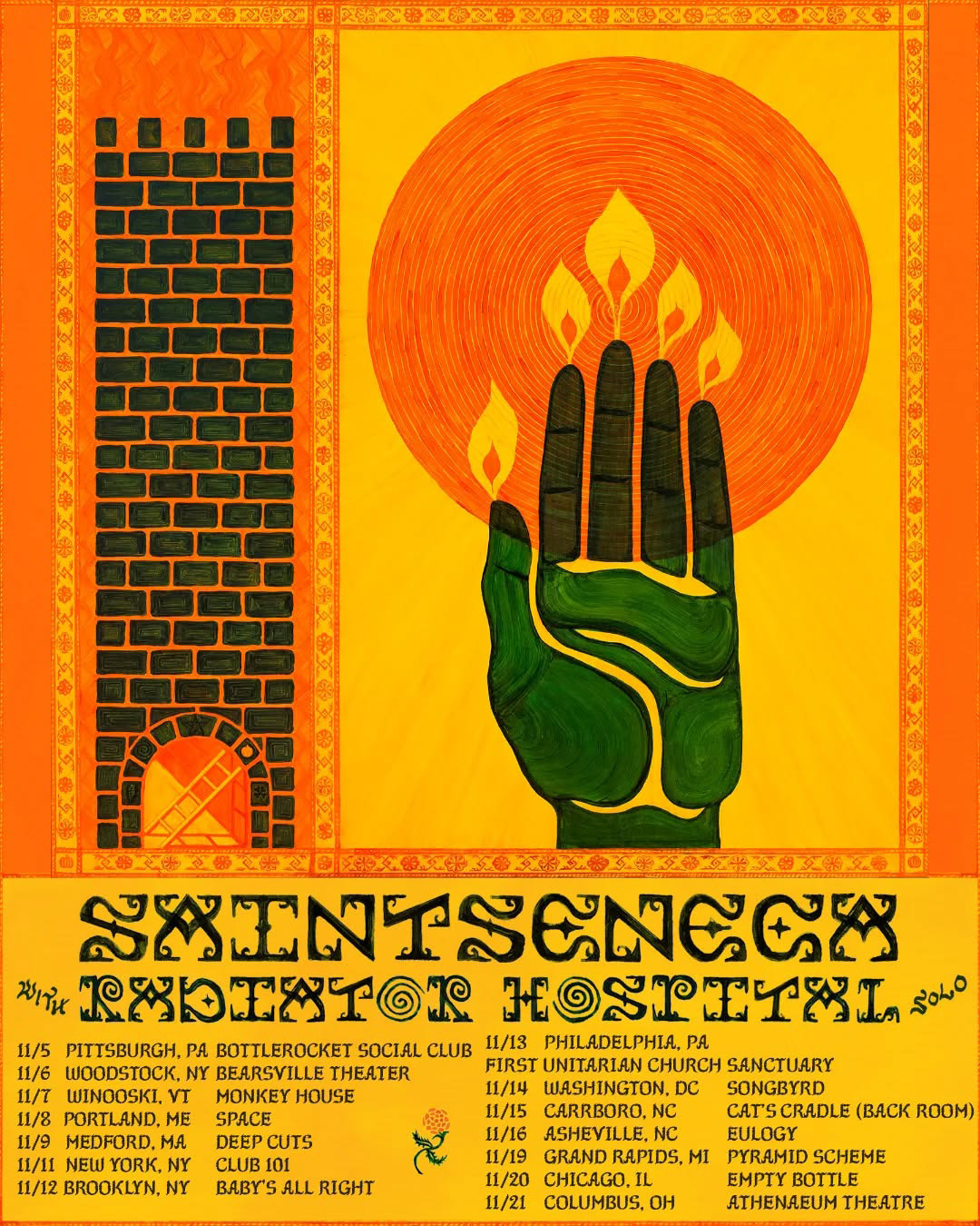 Saintseneca 2025 tour