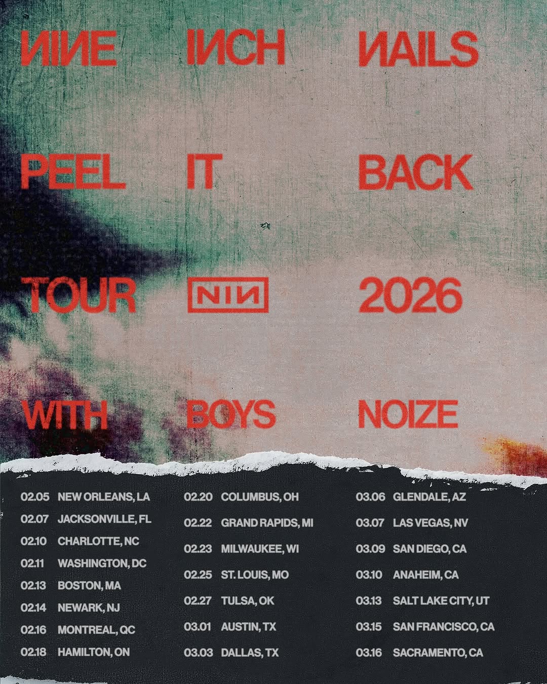 Nine Inch Nails announce 2026 