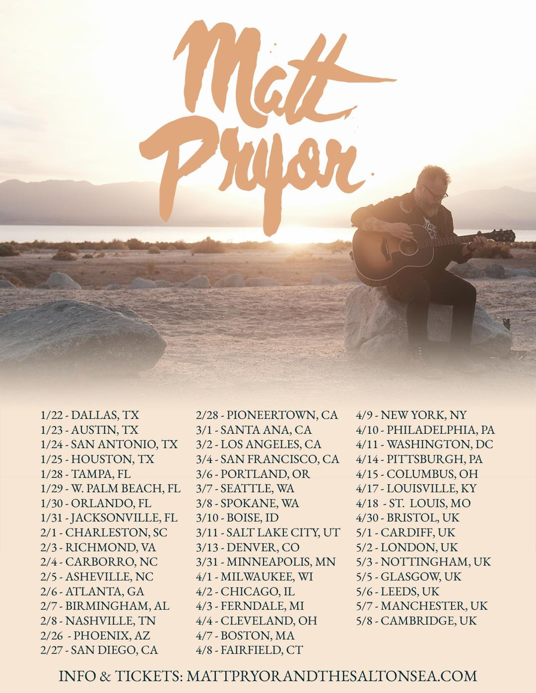 matt pryor tour