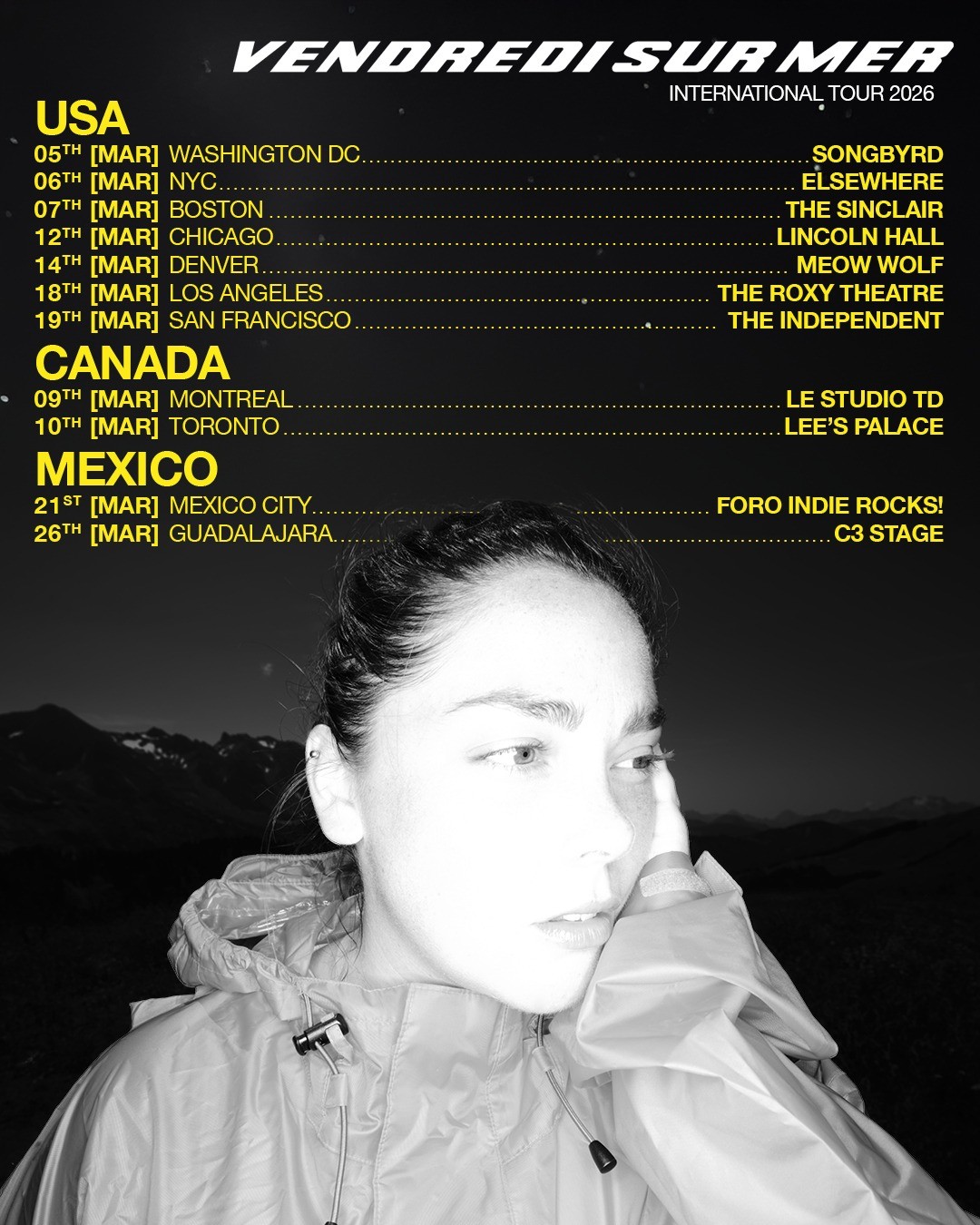 Vendredi sur Mer tour