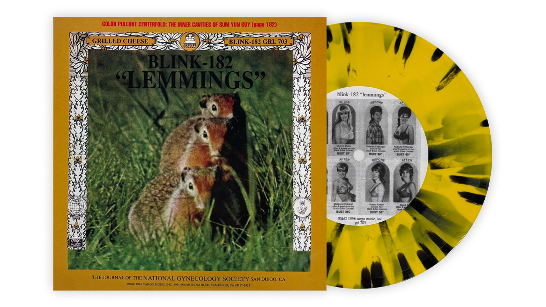 New exclusive vinyl: blink-182/Swindle’s ‘Lemmings’ split on splatter 7″
