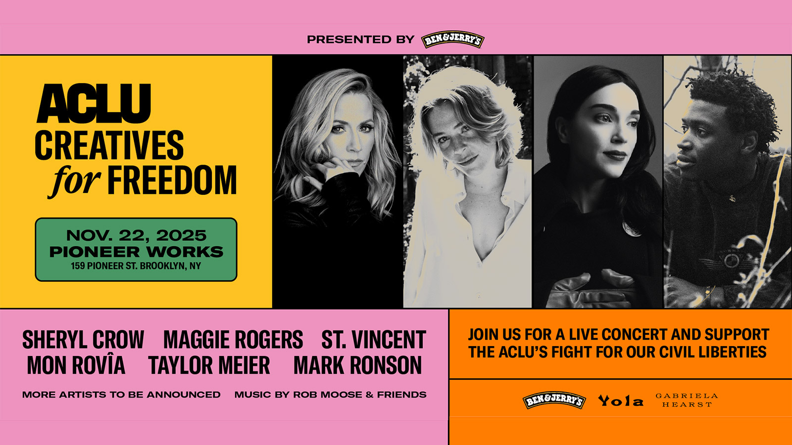 St. Vincent, Sheryl Crow, Maggie Rogers, Mark Ronson, more playing ACLU benefit at Pioneer Works