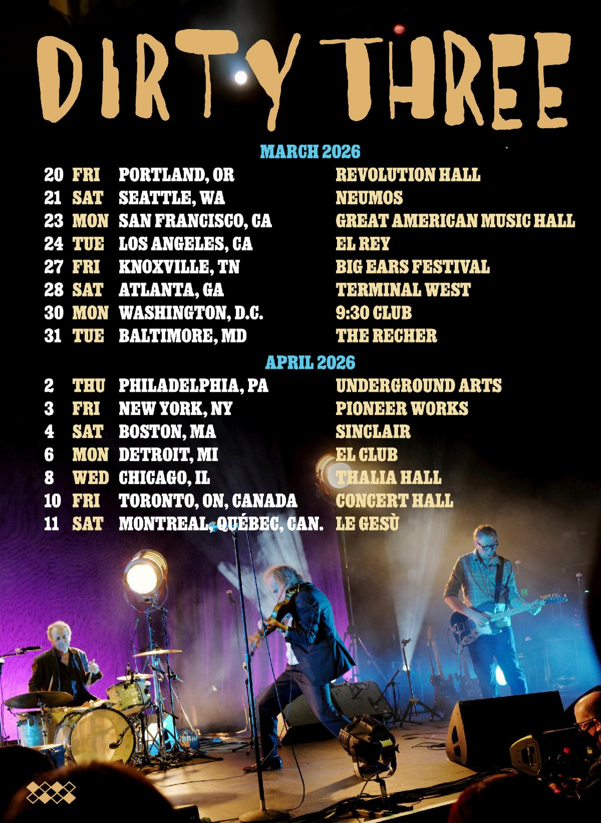 Dirty Three announce first North American tour in 14 years