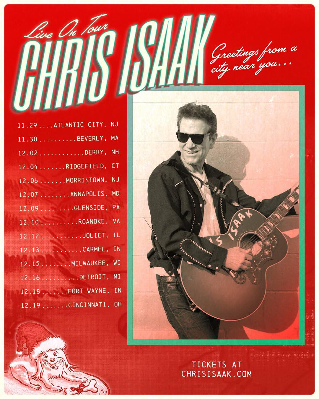 chris isaak holiday tour