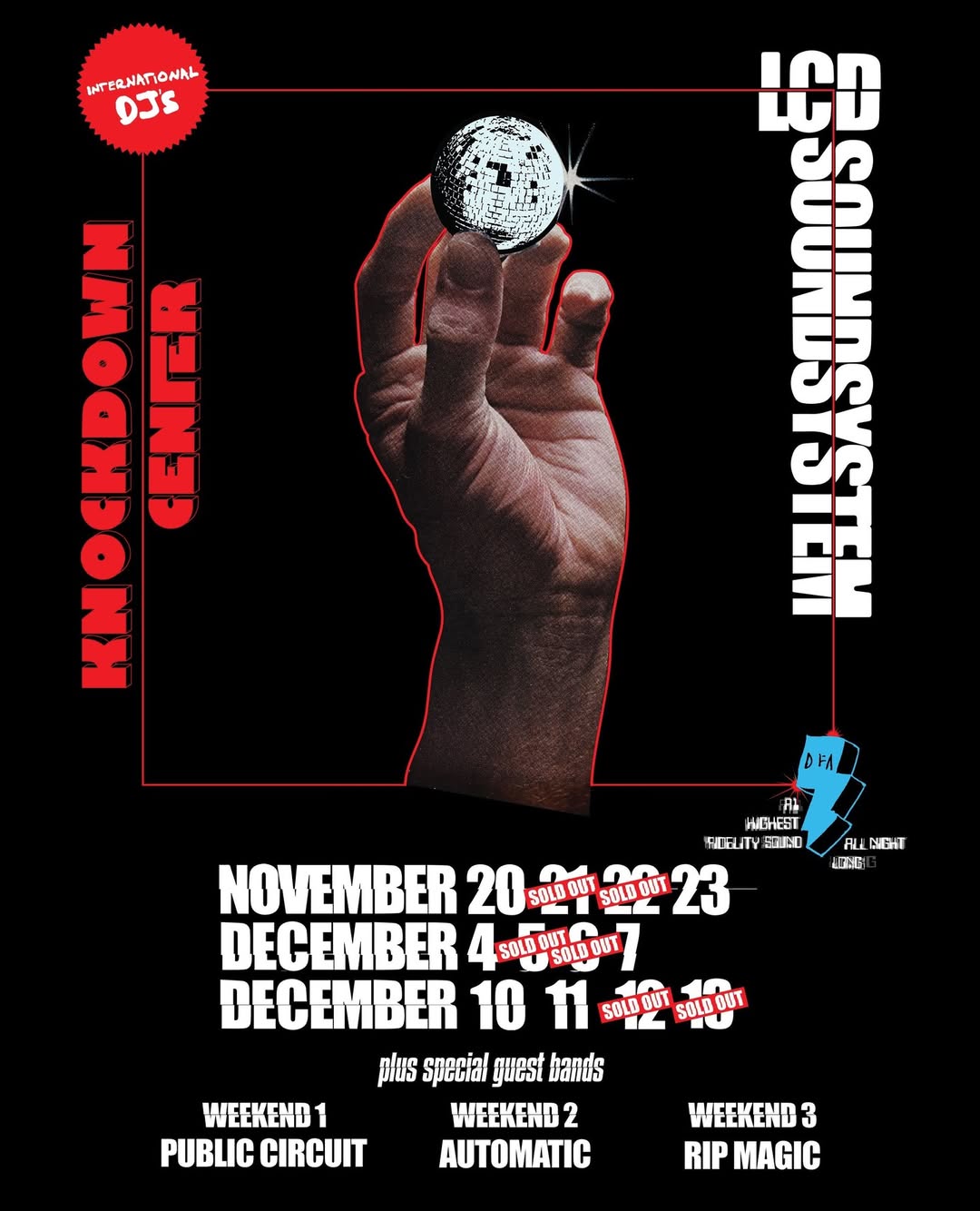 LCD Soundsystem announce openers for Knockdown Center run (which