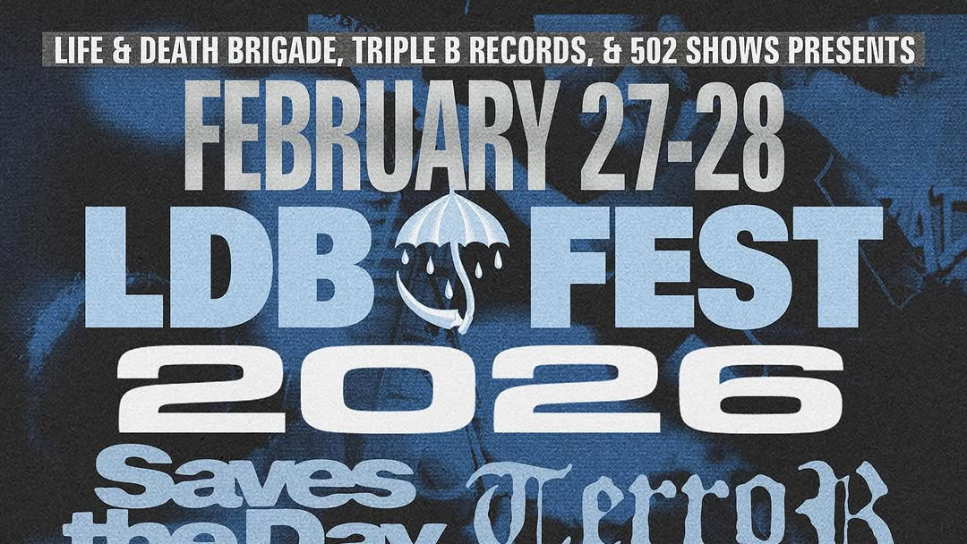 LDB Fest 2026 lineup (Saves the Day, Terror, All Out War, Big Boy, Gridiron, On Broken Wings, more)