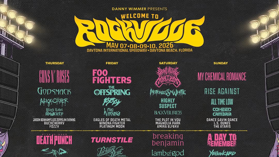 Welcome to Rockville 2026 (Guns N’ Roses, Foo Fighters, Turnstile, My Chemical Romance, more)
