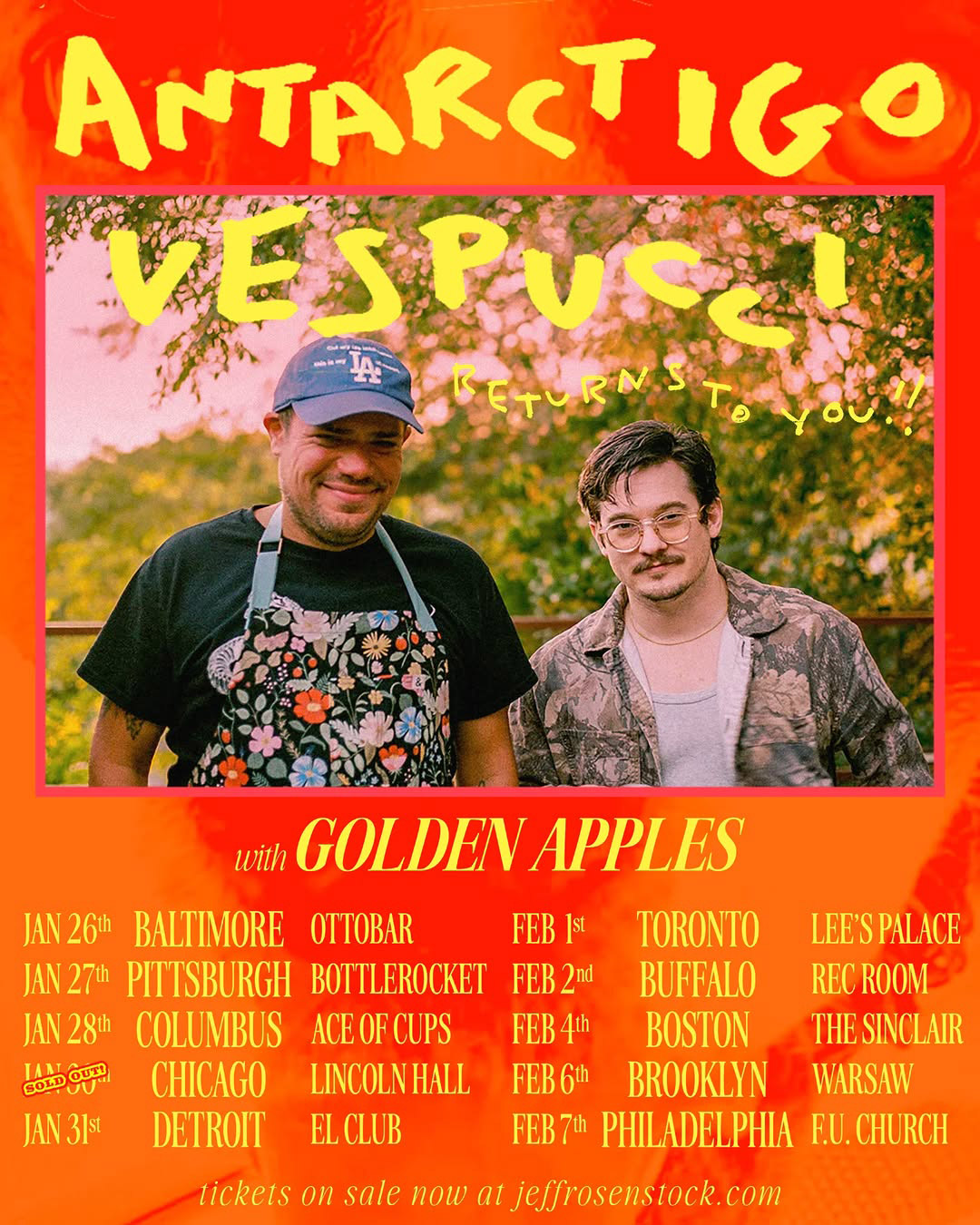 Antarctigo Vespucci 2026 tour