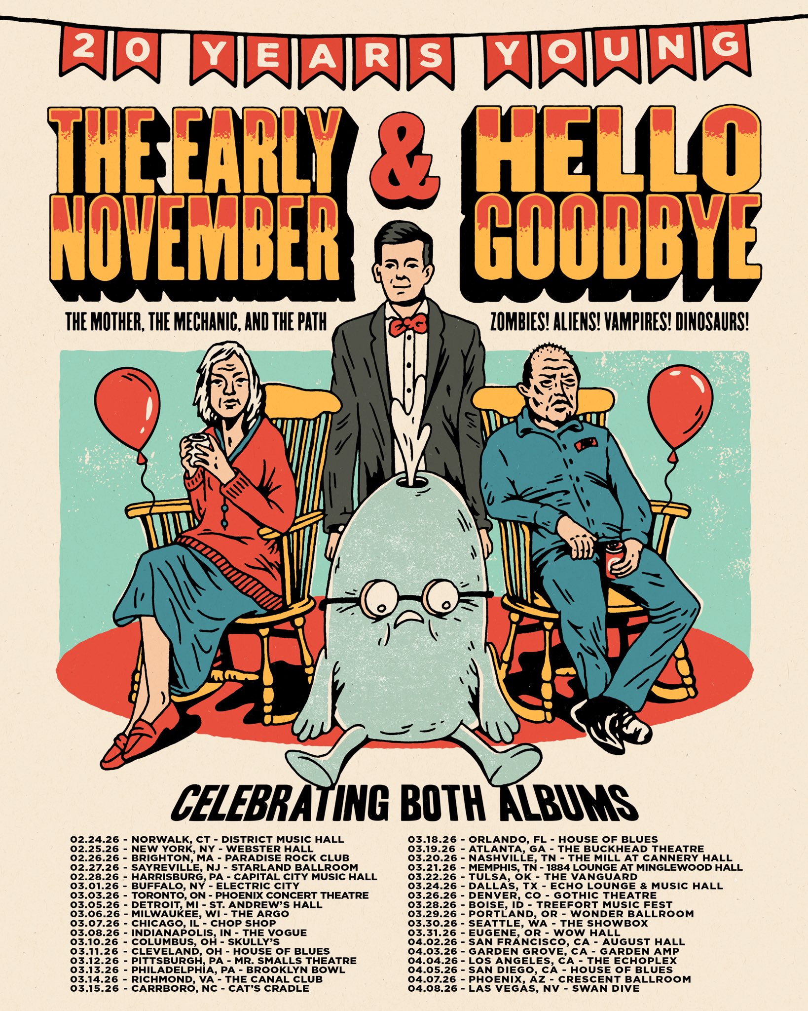 The Early November / Hellogoodbye 2026 tour