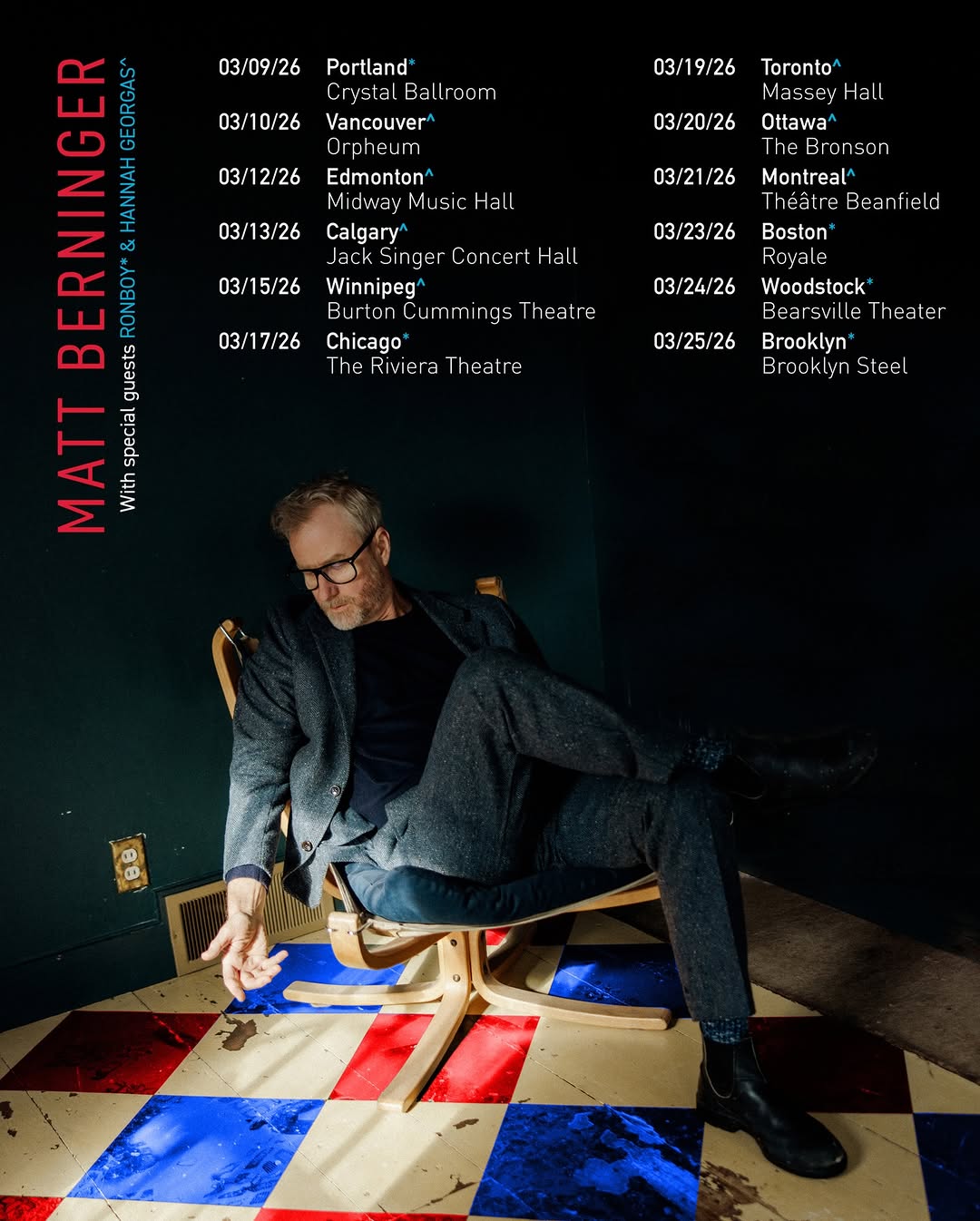Matt Berninger 2026 tour